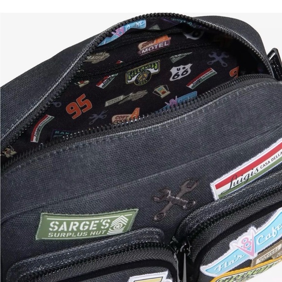 Loungefly Disney Pixar Cars Radiator Springs Patches Crossbody - Picture 4 of 6